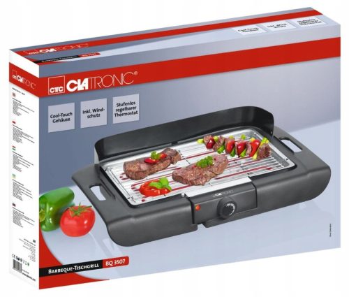  Tradicionalni električni žar Clatronic BQ 3507 črn 2000 W