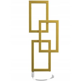   DISCOVERYDOM električni kopalniški radiator 300 W 360 x 870 mm zlata