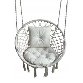   Gugalna blazina VISEČI STOL Stork's Nest BEŽ ECRU domači vrt 65cm