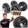 HANTLE ŽELVENE za vadbo, komplet 2 x 20KG, palice KAWMET 40kg