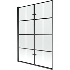 Dvodelni paravan za kad Mexen 120 x 150 cm prozoren