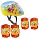 Seven Winnie the Pooh Kask za Kolesarjenje + Ščitniki za Komolce in Kolena
