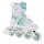 RAVEN Kristalno belo/mint nastavljive rolke 38-42