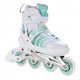 RAVEN Kristalno belo/mint nastavljive rolke 38-42