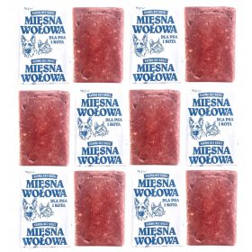 KOCKE ZAMRZNJENEGA 100% GOVEJEGA MESA ZA PSA BARF 10KG