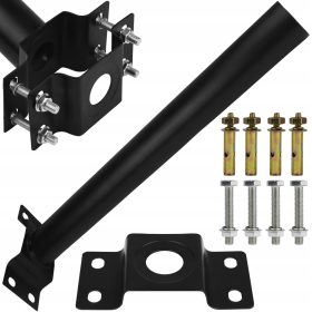 Ulična svetilka za sončno energijo s spone za nosilec