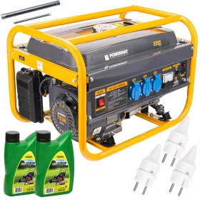 Močni prenosni enofazni agregat Powermat 3000 W na bencin