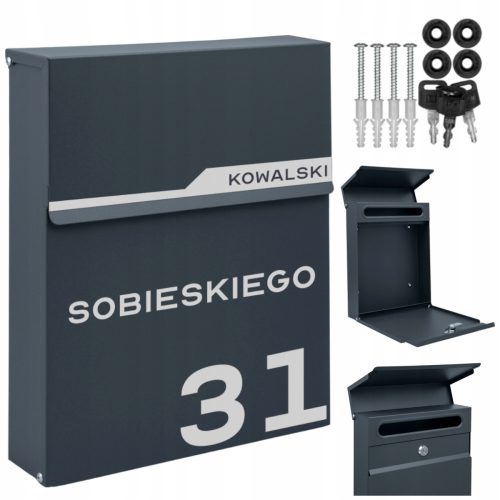 PERSONALIZIRANA EURO SKRINJA ZA POŠTO ANTRACIT