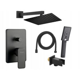 Reihe Cubic črna tuš garnitura z 3 dodatnimi izdelki