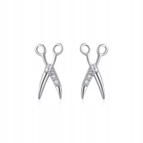    Škarjasti uhani iz srebra 925 Fraise s kubičnim cirkonijem
