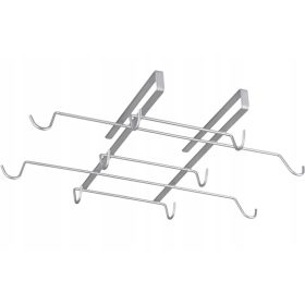   Stojalo za skodelice Metaltex Metallic 10 haczyków srebrne barve