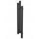 ODKRIVAJDOM dekorativni radiator za kopalnico 115/20, mat črne barve, 346 W, dimenzije 200 x 1150 mm