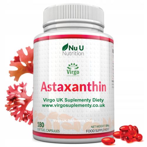 Astaksantin Nu U Nutrition 12mg, 180 mehkih kapsul