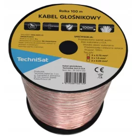 Kakovosten zvočniški kabel TechniSat 2 x 1,5mm CCA