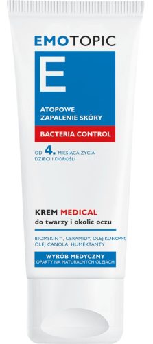 EMOTOPIC Krem za Obraz Nadzora Bacterija, Za Obraz in Predel Oči, 50 ml