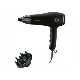   Srebrna sušilnik za lase Silvercrest SHTK 2000 A1 z ionsko tehnologijo