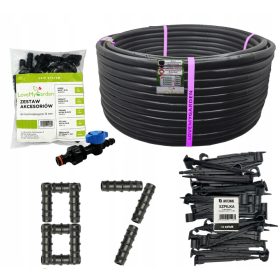 Odkapna linija za zalivanje 50m + 50 zatičev / 87 dodatkov