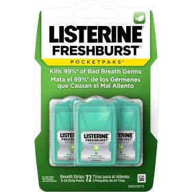 Listerine Osvežilni listki Freshburst 3x24 kosov