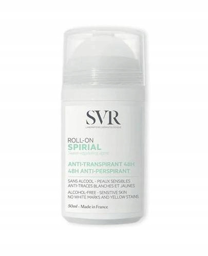 SVR SPIRIAL Roll-on antiperspirant za 48-urno zaščito, 50 ml