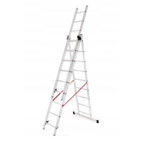 Drabina Ladderman 7,2 m aluminij 3 x 9 do 150 kg