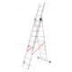 Drabina Ladderman 7,2 m aluminij 3 x 9 do 150 kg