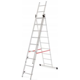 Drabina Ladderman 5,3 m aluminij 3 x 9 do 150 kg