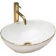 Umywalka Ceramiczna SOFIA Gold Edge z blagom brez preliva