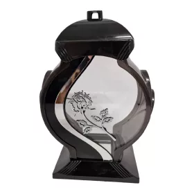Sveča za spomin HK-41 Obelix Rose 34 cm srebrna