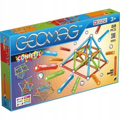 Magnetni konstrukcijski bloki Geomag Confetti 88 kosov