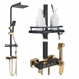   Optimized name: Eleganten tuš set Ari Glamour s termostatom in bidetko

Optimized description: Eleganten tuš set Ari Glamour združuje funkcionalnost in slog v vaši kopalnici. Ta nadgradna kopalniška t