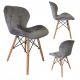 Stol Contrast Velvet sive barve 1 kos