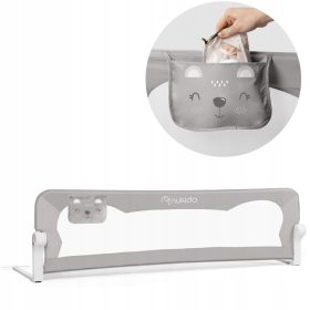 Posteljna ograja Nukido SmartGuard 180 x 42 x 35 cm siva