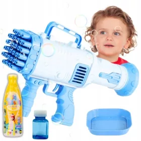 MEČ BANČNIH MEHURČKOV BAZOOKA BUBBLE MACHINE + TEKOČINA