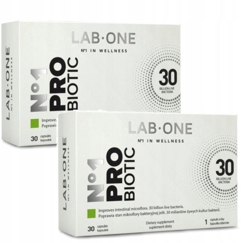 LAB ONE N°1 ProBiotic: Visokokakovostni Sinbiotični Dodatek (60 Kapsul)