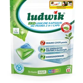   Ludwik Ekološke pralne kapsule za beljenje in barvanje perila 32 kosov