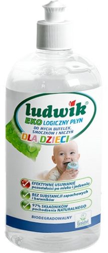 LUDWIK EKOLOŠKO ČISTILO ZA OTROŠKE STEKLENIČKE, DUDO IN POSODE 475 ML