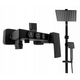 Stellman Premium Črna Stenska Armatura za Kad in Tuš