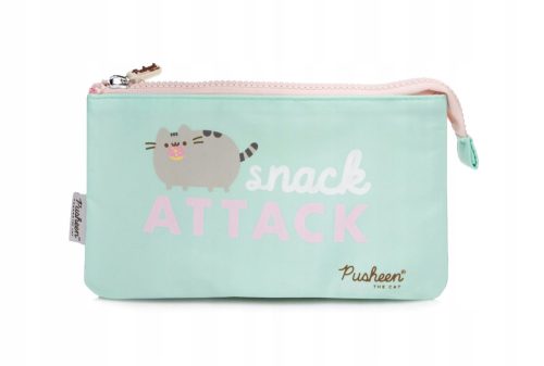 Pusheen Snack Attack Šolska Pernica - Trikomorna Prenosna Piórnik za Otroške Ustvarjalce