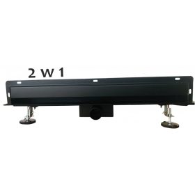   Linearni stenski odtok A4H 100 cm črne barve s 2v1 funkcionalnostjo