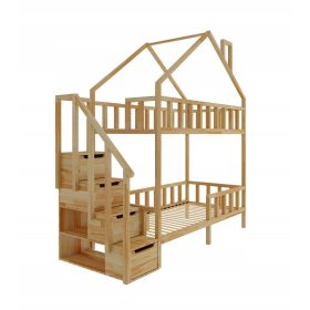   Nikola Schody Bok 90 x 200 cm Leseni Pograd s Stopnicami in Hiško