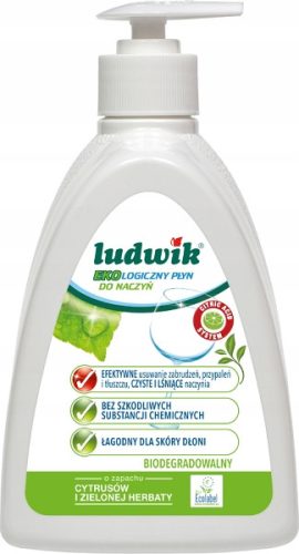 Ludwik Naravno Pomivalno sredstvo z vonjem citrusov in zelenega čaja 475 ml