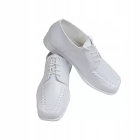   ELEGANTNI FANTOVSKI BELE SVEČANI ČEVLJI ZA OBHAJILO V VELIKOSTI 38