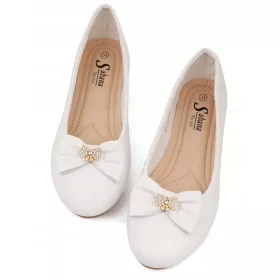   Obhajilni čevlji STYLOWY_SHOE Balerinke COMMUNION SHOES WHITE velikost 33 za deklice