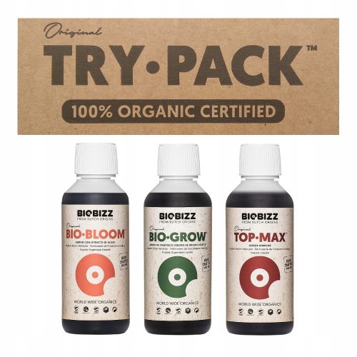 Biobizz Slovenian Indoor Grow Kit 3x250ml - Complete Organic Fertilizer Set (Grow, Bio Bloom, Top Max)