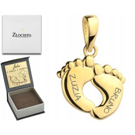 ZLATA VERIŽICA ZA MAMO S PODOGRAVIRANJEM STOPAL 585