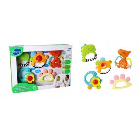  KIK grizalo ropotulja, večbarvni silikon