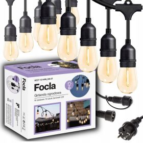 Girlanda Lučka Vrtna 10 LED Žarnice IP65 13m