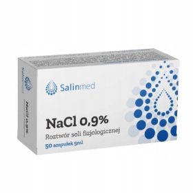Salinmed Fiziološka Raztopina 0,9% NaCl 50amp x 5ml