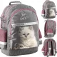 Paso otroški večpredstavni šolski nahrbtnik Shades of pink, Shades of gray in silver, Večbarvno 19 l