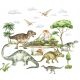 Dinozavri Drevesa Dekorativne Stenske Nalepke za Otroke